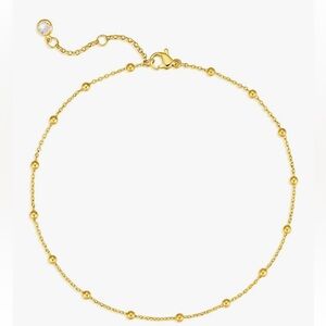 NEW 14K Gold Plated Dainty Boho Ankle Bracelet